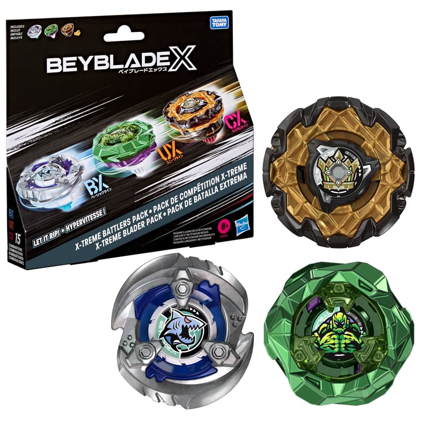 Beyblade X X-treme Battlers Pack, Includes 3 Takara Tomy … - 1
