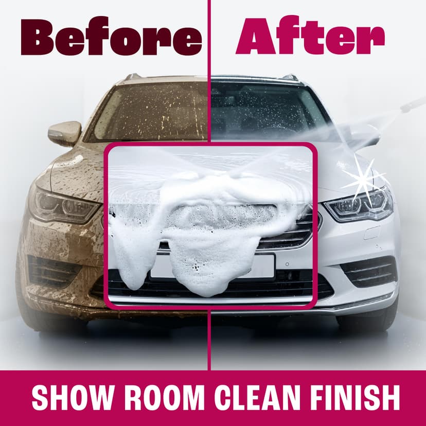 Dirtbusters Snow Foam Shampooing Mousse Nettoyant pour Entretien Professionnel de Voiture, avec Haute Brillance et Parfum Cerise - Lavage Auto pour Lance Canon Mousse De Neige, 5 litres - 4