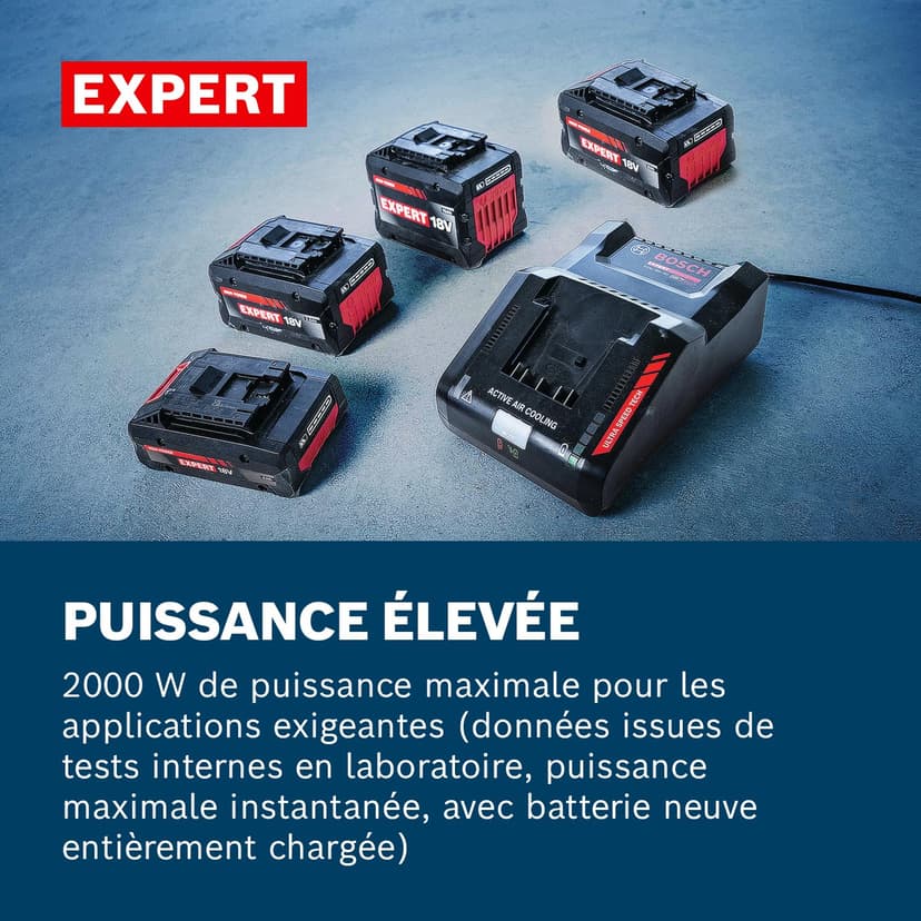 Bosch Expert 18V System Batterie Haute Puissance EXBA18V-40 (Jusqu’à 2 000W de Puissance Max.) - 3