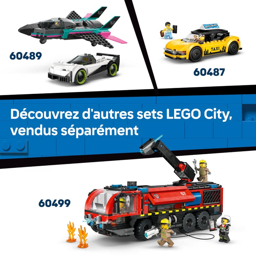 LEGO City Airport with Airplane Toy - Miniature Model Kit w/Terminal, Plane, Tug Car, Bridge, 9 Minifigures & Accessories - Birthday Gift Idea for 8+ Year Old Boys - 60502 - 8