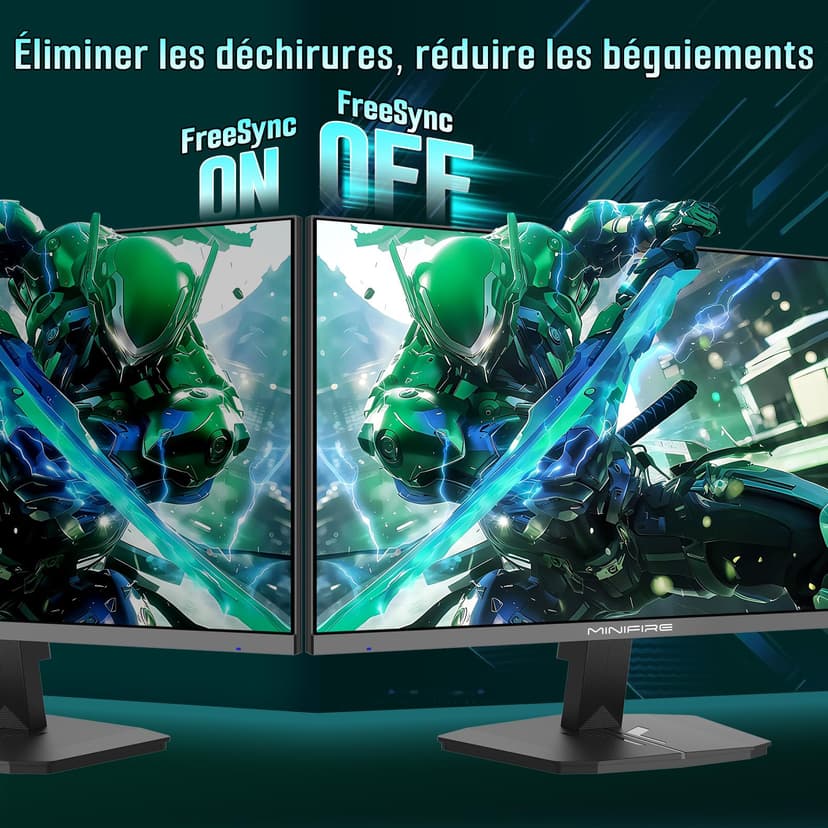Minifire Gaming Monitor 24 inch, 160 Hz, 1ms, AdaptiveSync, HDMI 2.0 DP 1.2 Ports, FHD, sRGB 110%, Monitor PC Screen(MFG24F4 HDMI cable included) - 5