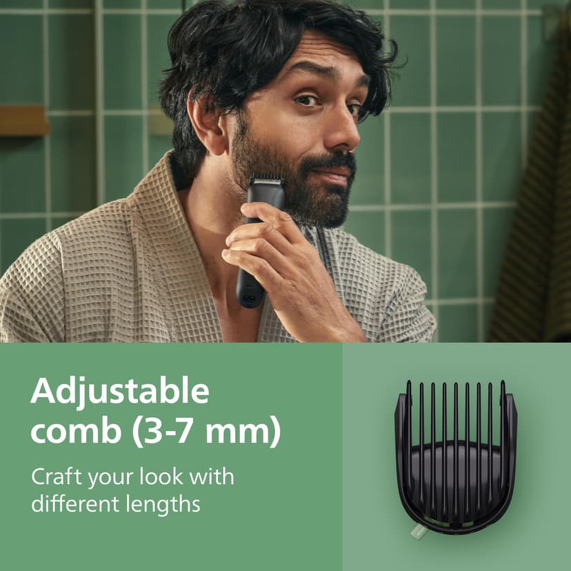 Philips Multigroom 3000 Series All-in-One 9-Piece Trimmer - Shaver and Clipper for Face, Head & Body, Self-Sharpening Skin-Friendly Blades, 12 Length Settings, Model MG3946/15 - 5