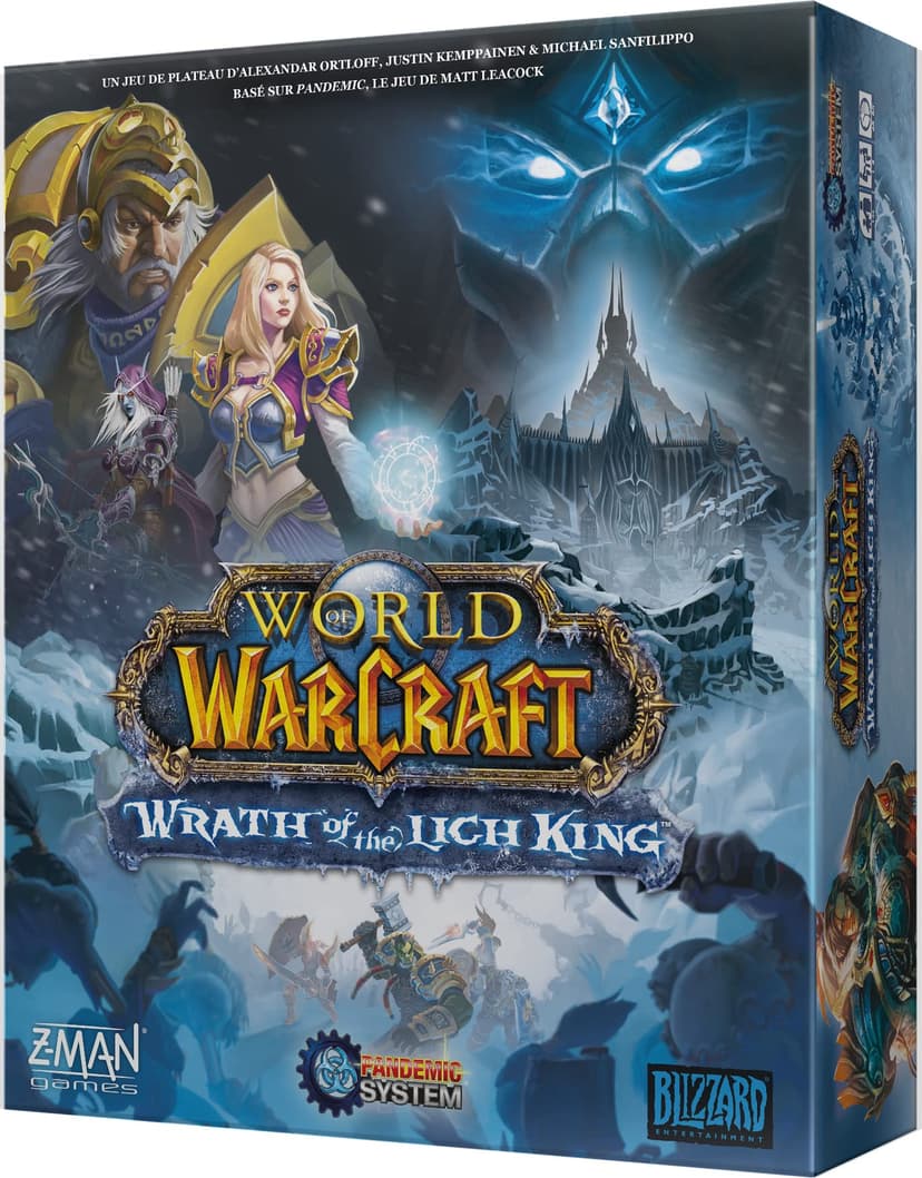 PANDEMIC Z-Man Games, World of Warcraft: Wrath of the Lich King - System, Co-op Game, Age: 14+, 1-5 Players, 60 Minutes ZMGWLK01FR Multicoloured - 2