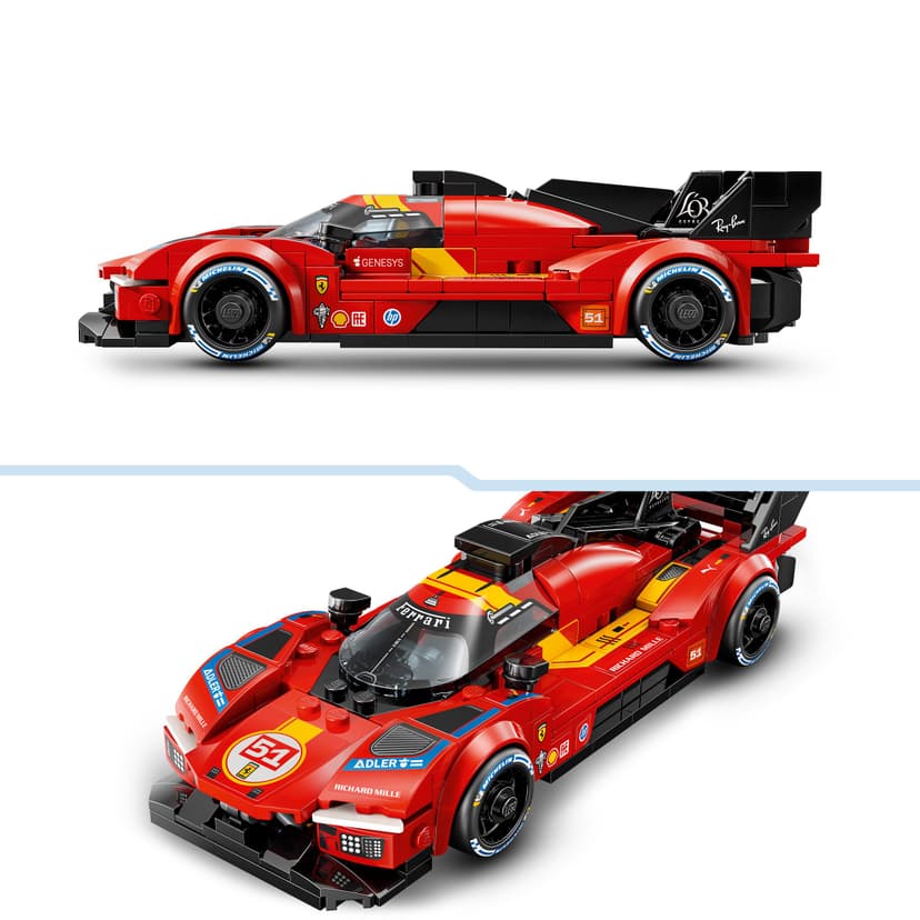 LEGO Speed Champions Ferrari 499P Race Car Toy - STEM Model Kit w/Collectible Driver Minifigure - Motorsport Merchandise Gift for 9+ Year Old Boys & Fans - 77261 - 3