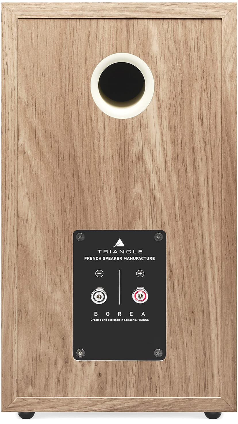 Triangle - BOREA BR02 Hi-Fi Bookshelf Speaker - Admissible Power 80W - Output 89 dB/W/m - Versatile Music and Home Cinema - 176 x 310 x 274 mm - Light Oak (Pair) - 5