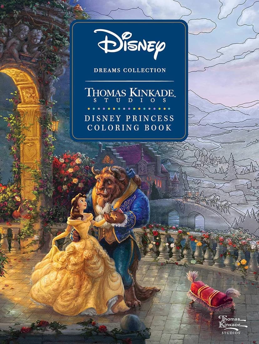 Disney Dreams Collection Thomas Kinkade Studios Disney Princess Coloring Book - 1