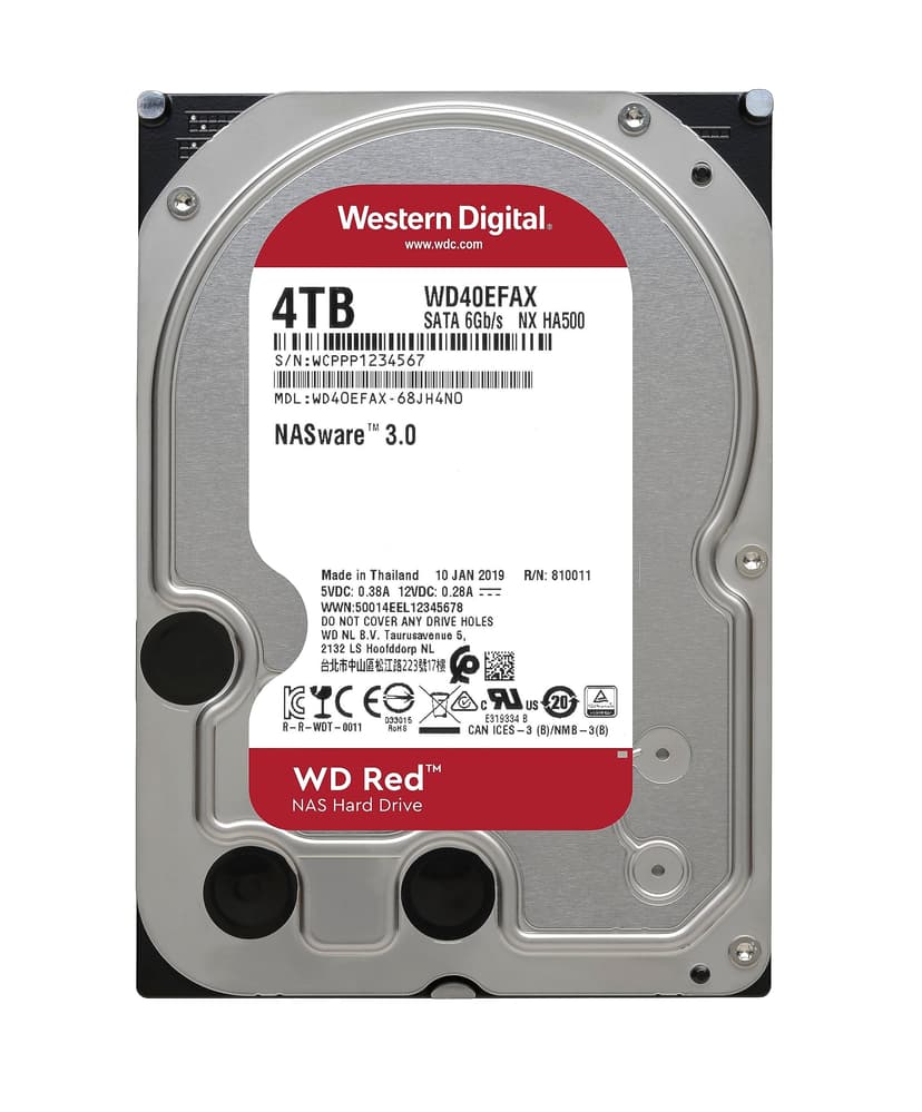WD Red 4TB 3.5 Inch NAS Internal Hard Drive - 5400 RPM - WD40EFAX - 2