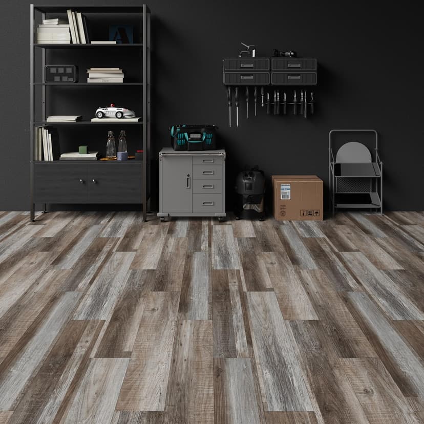 ATOPOSE Vinyl Flooring, Self Adhesive Vinyl Floor Plank for DIY Installation,36 Wood Look Plank 5.02 m²,Oak Block,Waterproof and Scratch-Resistant for Dining Room,Kitchen Indoor Area Residential - 2