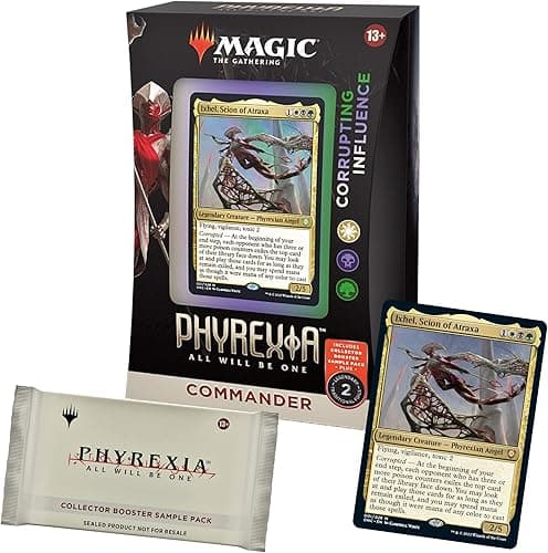 Magic: The Gathering Phyrexia: All Will Be One Commander Deck - Corrupting Influence & Collector Booster Sample Pack