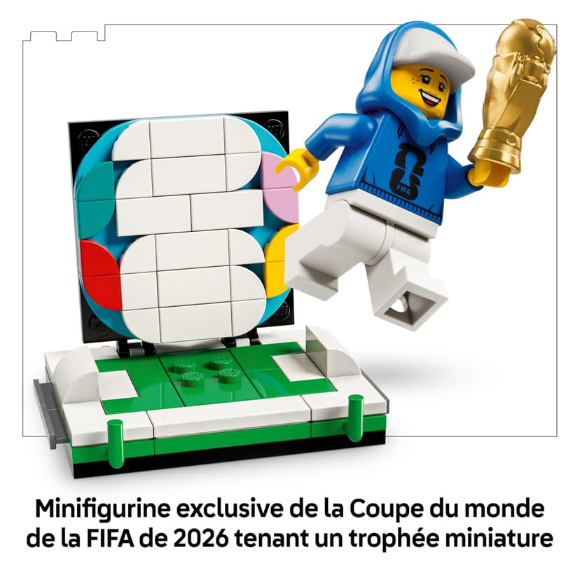 LEGO Editions Trophée Officiel de la Coupe du Monde de la FIFA - Jouet 3D - Maquette DIY avec Minifigurine Collector - Idée Cadeau Football pour la Fête des Pères ou pour Adulte Fan de Sport 43020 - 6
