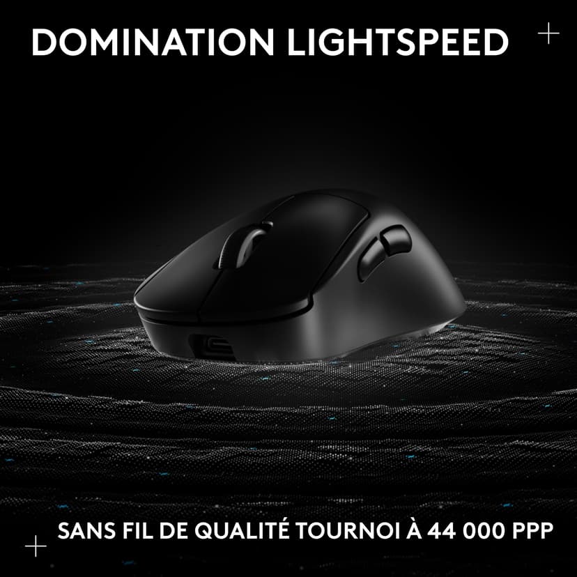 Logitech G PRO X SUPERLIGHT 2 DEX LIGHTSPEED, souris gaming sans fil, Est Europe Version, légère, 60 g, 5 boutons programmables, capteur 44k DPI, 8K Polling, USB-C, PC/Mac - Noir - 5