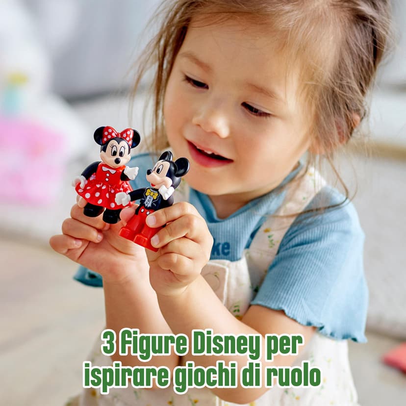 LEGO DUPLO | Disney Il Treno del Compleanno di Topolino e Minnie - Giocattolo per Bambine e Bambini da 2 Anni in su - Giochi Educativi con Mattoncini Numerati e 3 Personaggi - Idea Regalo - 10941 - 6