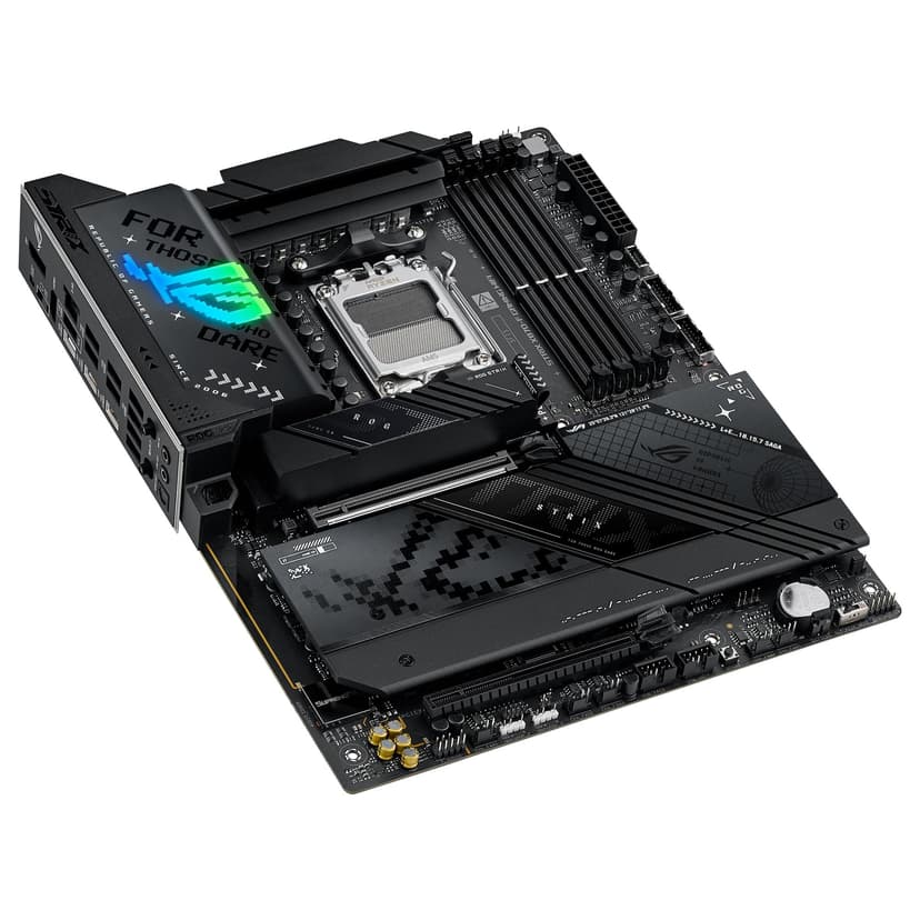 ASUS ROG Strix X870-F Gaming WiFi – Carte mère Gaming AMD Ryzen AM5 X870 ATX (DDR5, 16+2+2 DrMOS, 4 x M.2, PCIe 5.0, WiFi 7, USB4 Type-C, USB 10G avec PD 3.0 jusqu'à 30W, Aura Sync RGB) - 8