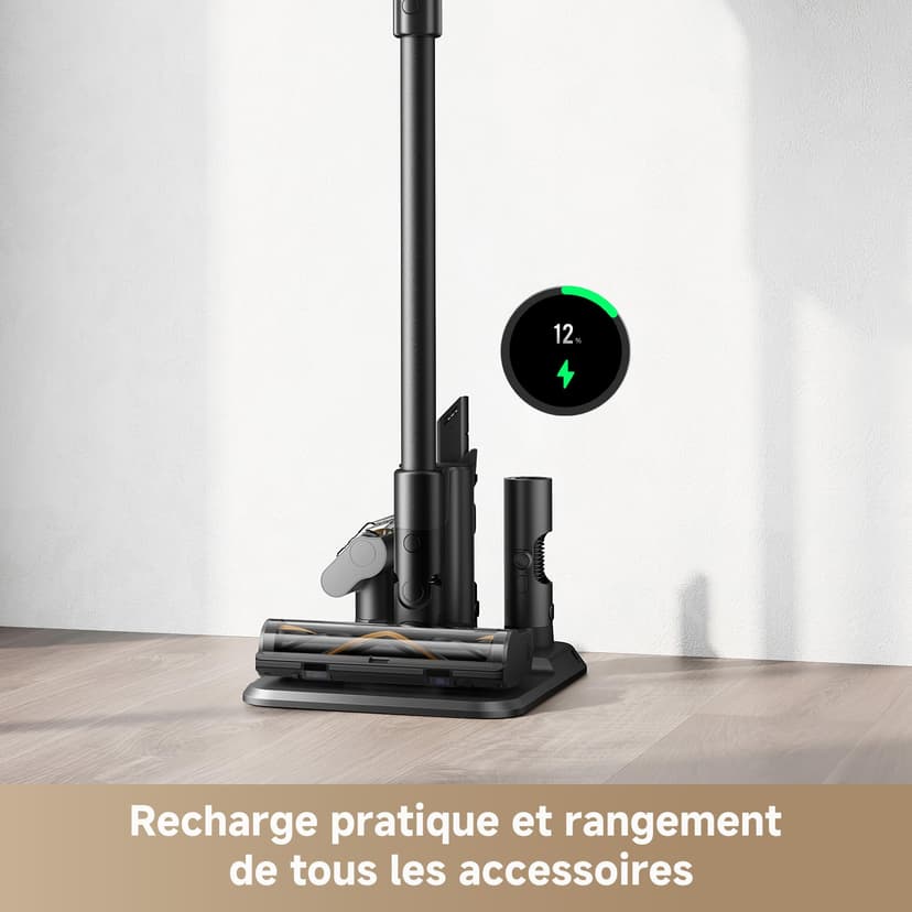 Dreame Z10 Cordless Stick Vacuum Cleaner, Suction Power of 210 AW, Max Cleaning Time of 90 Min, Filtration Efficiency of 99.99%, HEPA H14 Filter, Dust Reveal Technology, Multiple Vacuuming - 8