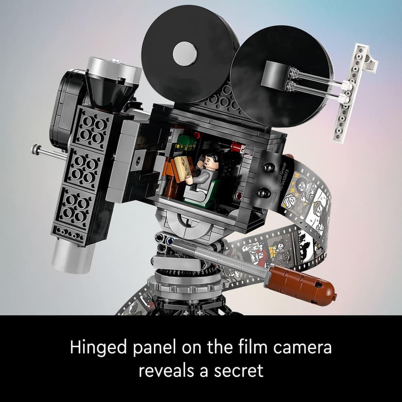 LEGO Disney Walt Disney Tribute Camera 43230 Kit de construction pour fans de Disney Célébrez Disney 100 avec une pièce de collection, parfait pour jouer et afficher, fait un cadeau amusant pour les - 3