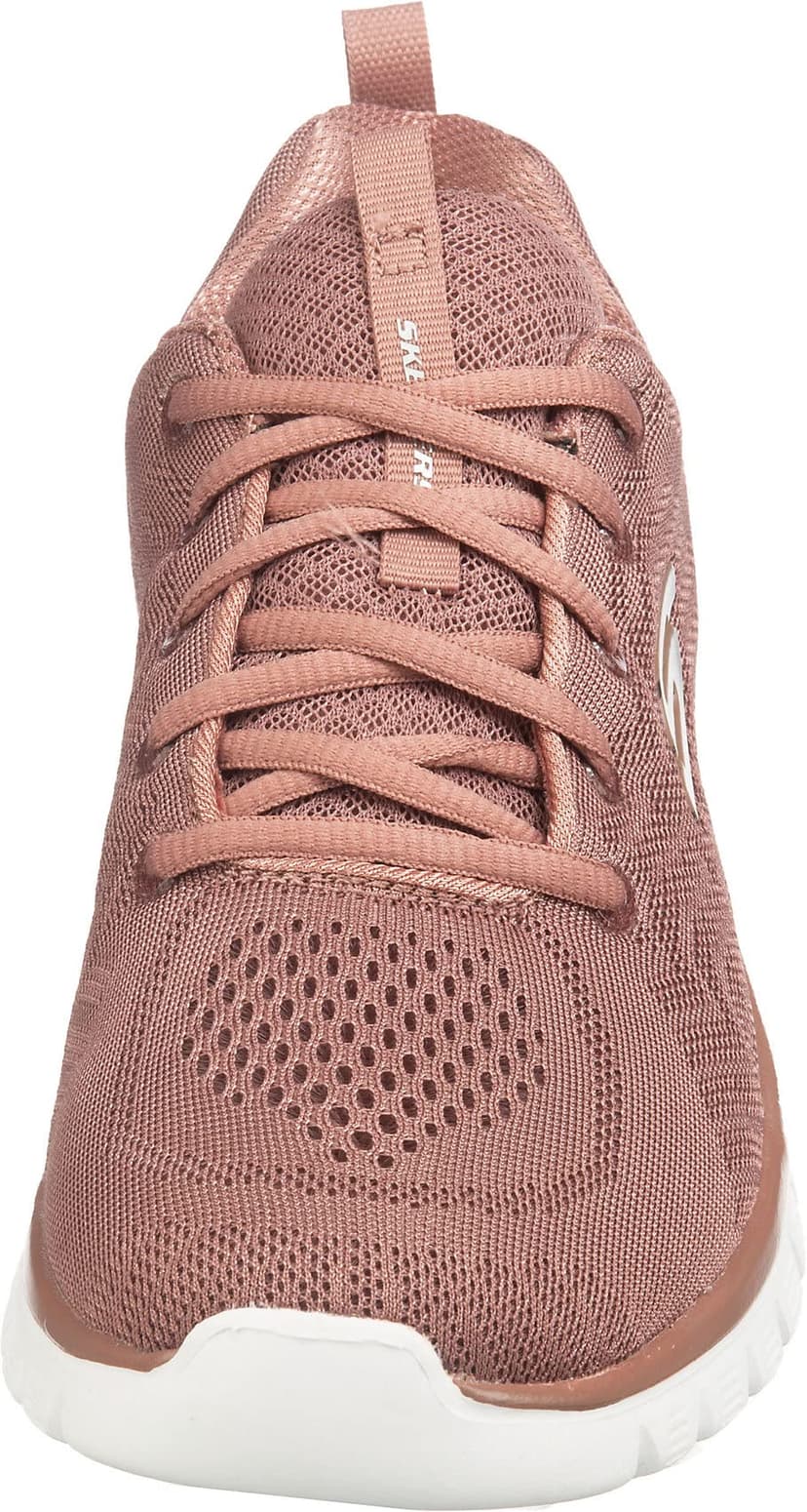 Skechers Women's Graceful Get Connected Sneaker, Mauve Mesh Trim, 5 UK - 4
