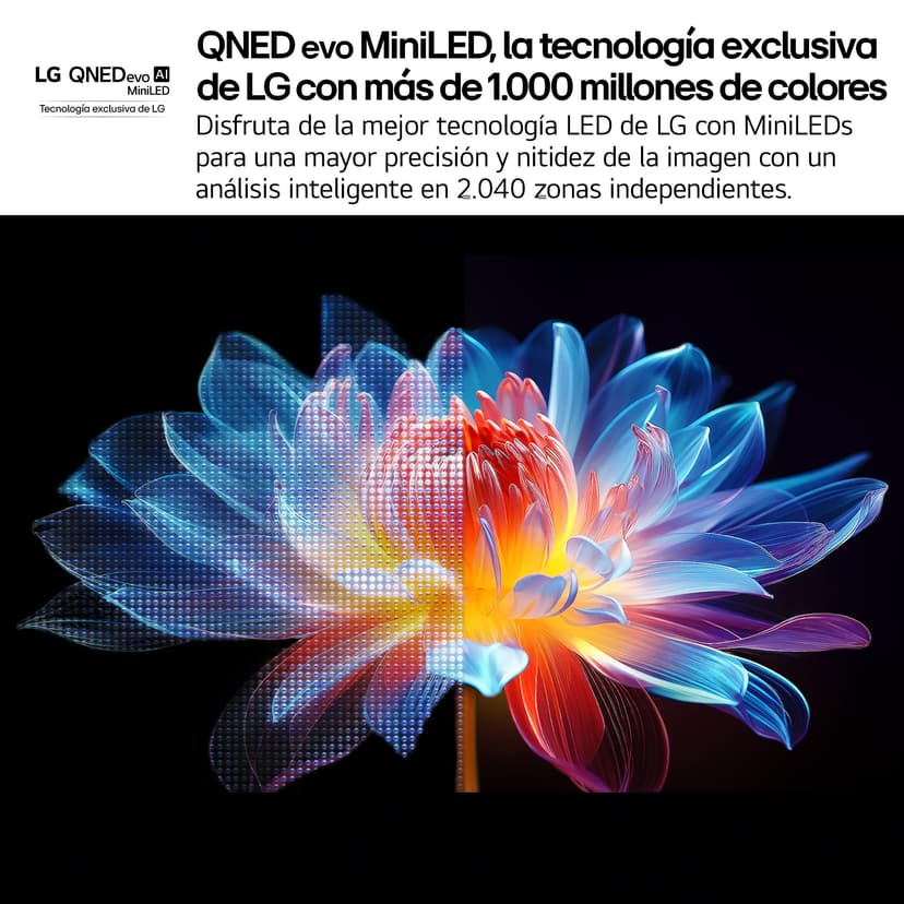 LG 75QNED93A6A - TV 75", 4K QNED EVO, Smart TV, WebOS 25, Powerful and Intelligent Processor, MiniLED AI, Super Upscaling, Dolby Vision and Atmos, Alexa/Google Assistant, Black - 3