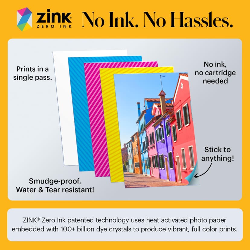 KODAK Step Instant Smartphone Photo Printer, Portable Mini Color Wireless Mobile Printer, Zink 2x3” (5.1x7.5 cm) Sticky-Back Photos, Bluetooth Compatible with iOS & Android Devices, Editing App, Black - 5