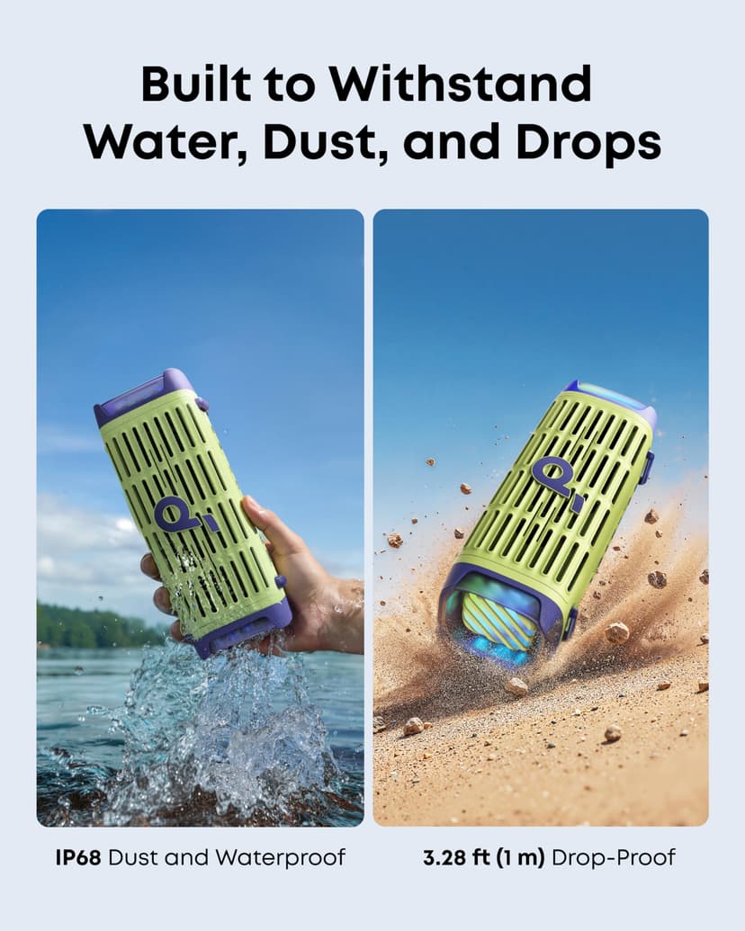 soundcore Boom 3i Portable Bluetooth Speaker by Anker, IP68 Waterproof, Floating Speaker, Saltwater Resistant, 50W, Bluetooth 5.3, 16-Hour Playtime, TWS, for Kayaking, Fishing & Camping - 2