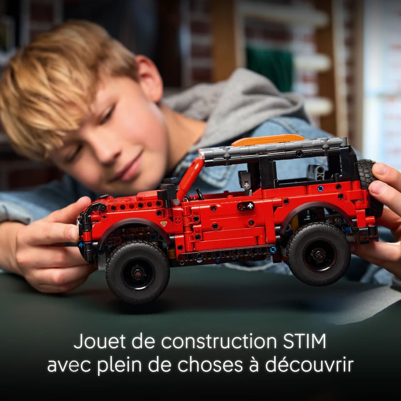 LEGO Technic Ford Bronco SUV Off Road Car Toy - Model Kit with Opening Doors, V6 Engine, Suspension & Steering - Collectible Gift for 9+ Year Old Boys - 42213 - 4