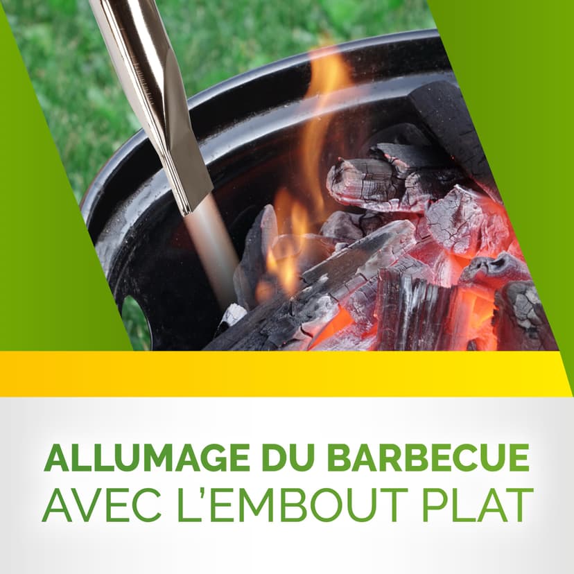Kinzo Brûleur 3 en 1 - Brûleur à Herbes, Brûleur à Peinture et Allume-Barbecue - 2000 Watt - 6