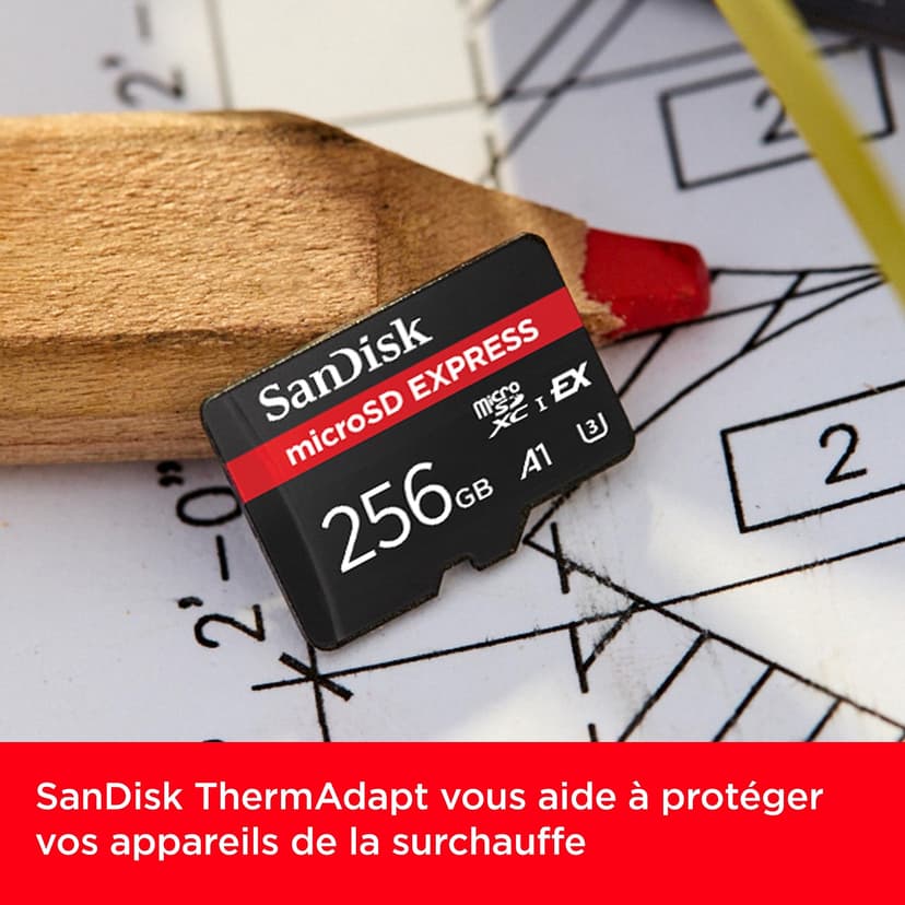 SanDisk microSD Express Card 256GB - Works with Nintendo Switch™ 2 (Up to 880MB/s Read, Up to 650MB/s Write, 210MB/s Sustained Write, SanDisk QuickFlow Technology, ThermAdapt, UHS-I, U3, C10) - 7