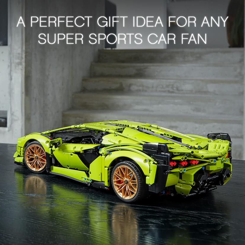 LEGO Technic Lamborghini Sián FKP 37 Race Car Model Building Kit for Adults, Idea for Men and Women, Advanced Collectible Set 42115 - 2