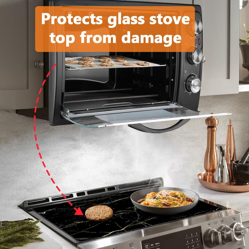 Nardea Protection Plaque de Cuisson Vitrocéramique (Black-1) - 6