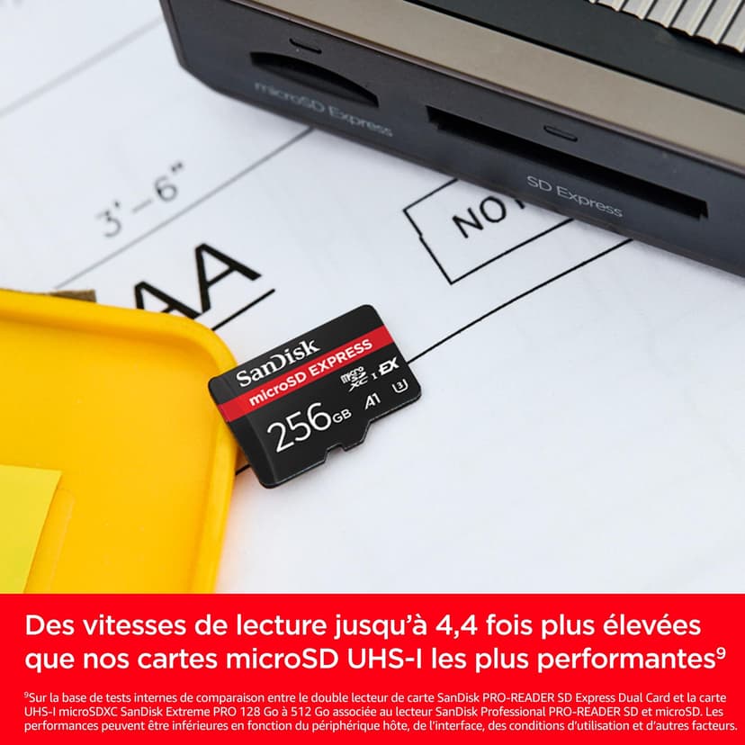 SanDisk microSD Express Card 256GB - Works with Nintendo Switch™ 2 (Up to 880MB/s Read, Up to 650MB/s Write, 210MB/s Sustained Write, SanDisk QuickFlow Technology, ThermAdapt, UHS-I, U3, C10) - 3