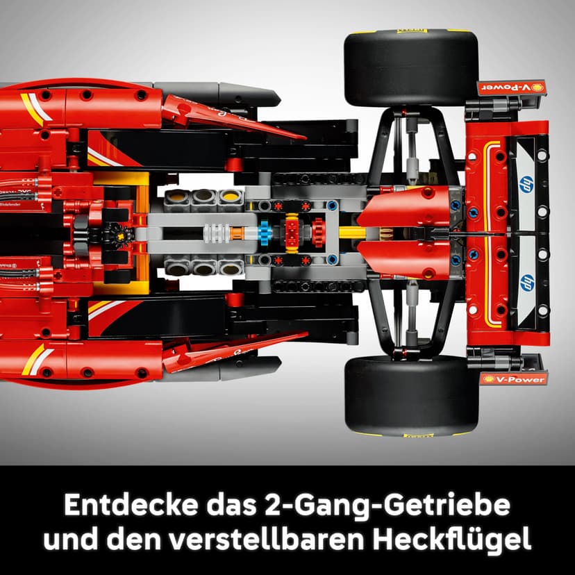 LEGO Technic F1 Ferrari SF-24 - Maquette de Voiture de Course Collector à Échelle 1/8 - Décoration - Inclut Moteur V6, Boîte de Vitesses, DRS et Volant - Idée de Cadeau pour la Fête des Pères 42207 - 5
