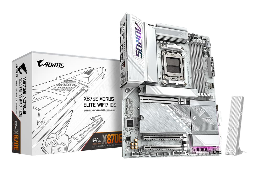 GIGABYTE X870E AORUS ELITE WIFI7 ICE Motherboard - Suppor…