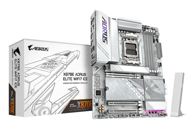 GIGABYTE X870E AORUS ELITE WIFI7 ICE Motherboard - Suppor… - 1