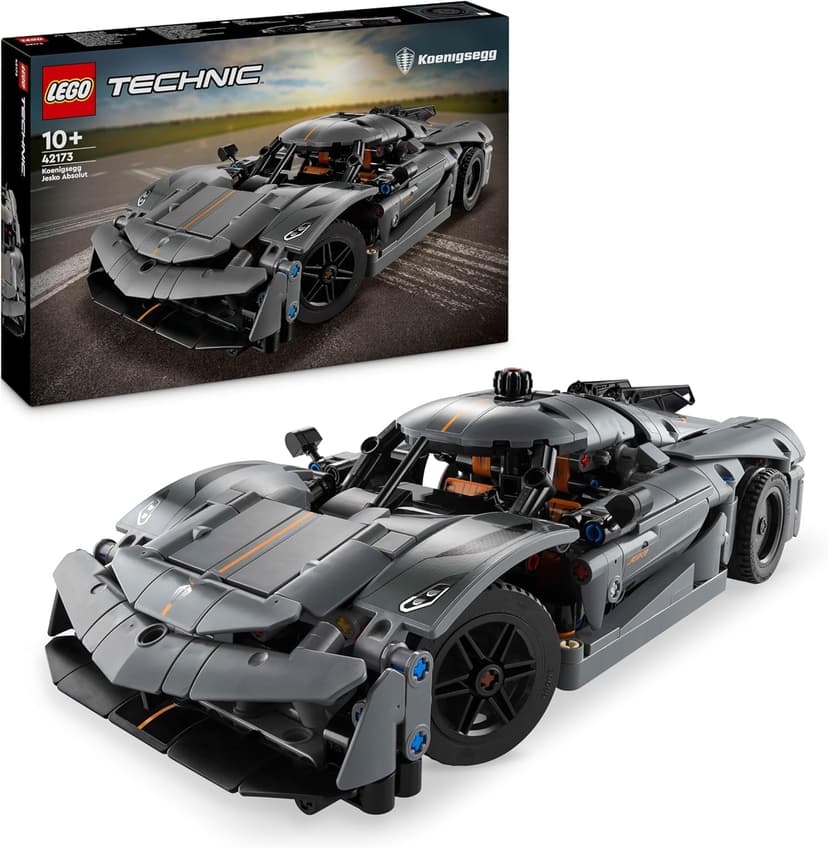 LEGO Technic Hypercar Koenigsegg Jesko Absolut Grise - Set de Construction - Véhicule pour Enfants - Maquette à Construire - Cadeau pour Les Passionnés de Sport Automobile 42173 - 1