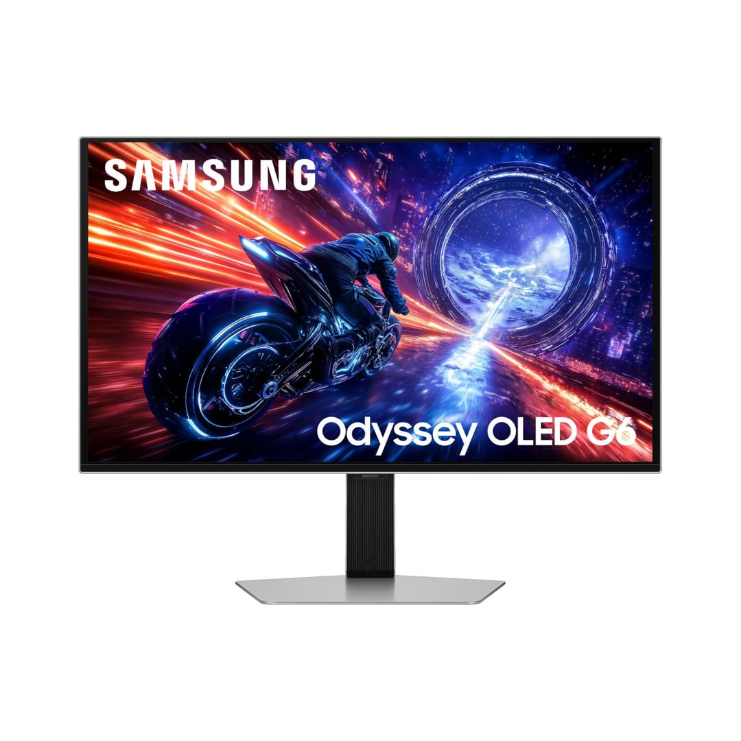 Samsung Display Gaming Odyssey OLED G60SF da 27", 500Hz, OLED, QHD (2560 x 1440), 0.03ms, 1000.000:1, inclinabile, orientabile, girevole e HDMI (2.0), Display Port (1.4), USB (3.0), LS27FG604SUXEN
