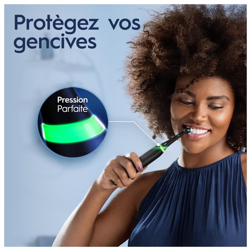Oral-B iO 4 Brosse À Dents Électrique Noire, 1 Brossette, 1 Étui De Voyage - 4