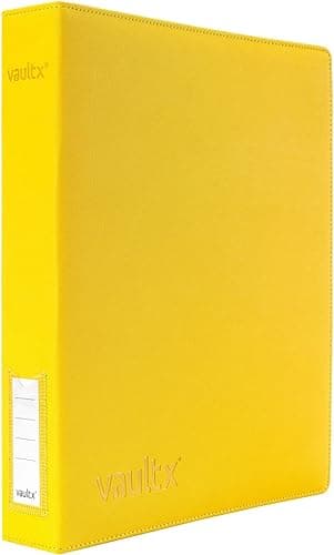 Vault X Trading Card 3 Ring Binder, fits 9 Pocket Pages, 540 Cards, Exo-Tec Material, Easy Open, D-Ring Clip Folder for Collectible Card Games, Sports, TCG (Teal, Slim)