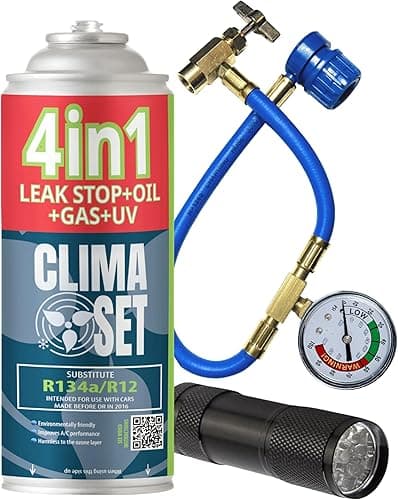 CLIMASET - KIT complet AC R134a 4 en 1, remplacement du g…