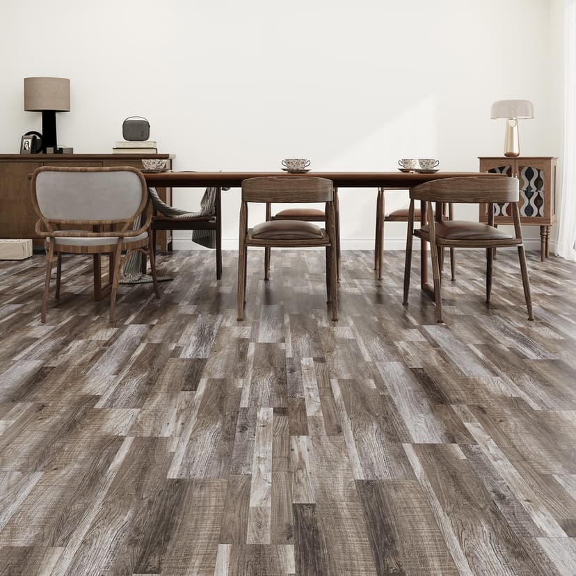 ATOPOSE Vinyl Flooring, Self Adhesive Vinyl Floor Plank for DIY Installation,36 Wood Look Plank 5.02 m²,Oak Block,Waterproof and Scratch-Resistant for Dining Room,Kitchen Indoor Area Residential - 5