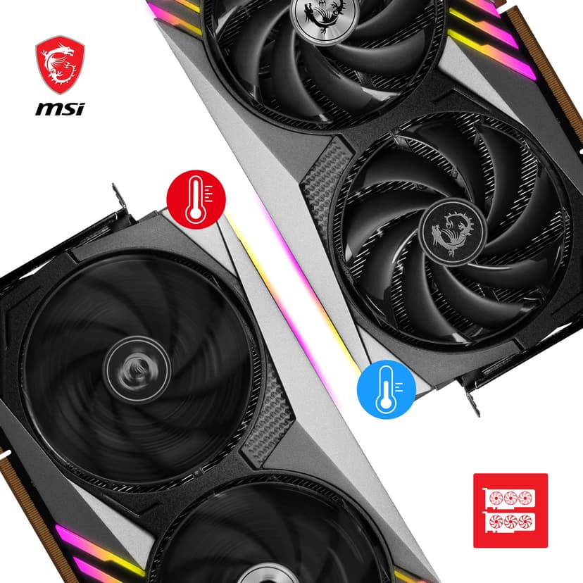 MSI VGA 16GB RTX4080 Gaming X Trio 3DP/HDMI GeForce RTX 4080 16GB - 3