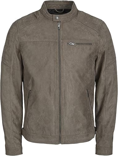 JACK & JONES Men's Jjerocky Jacket Noos Faux Leather Jacket, Falcon Fake Suede, XXL