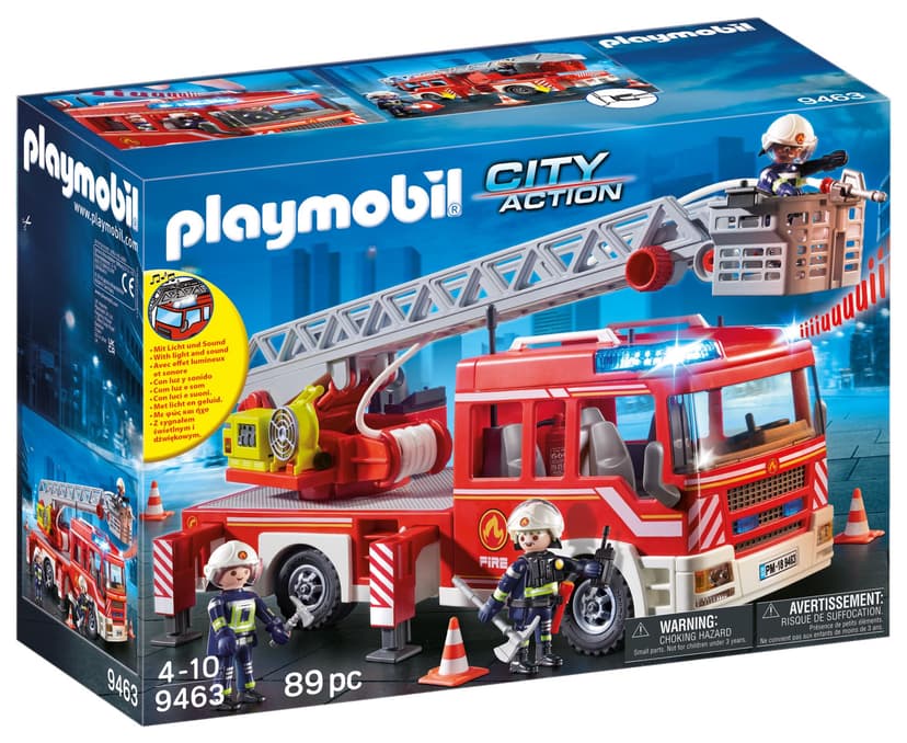 Playmobil 9463 Camion de Pompiers avec échelle pivotante … - 1