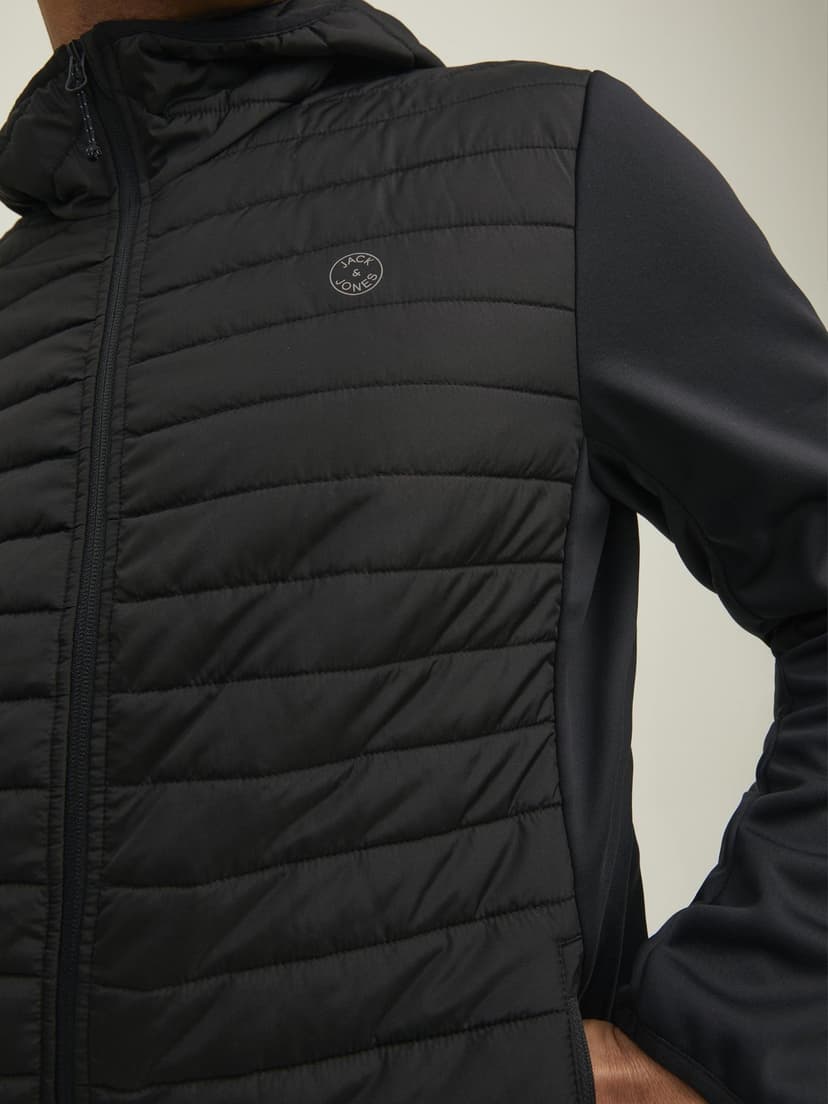 JACK & JONES Mens Quilted Jacket Black S - 5
