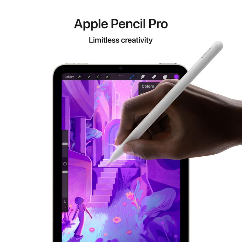 Apple iPad mini (A17 Pro): Apple Intelligence, 8.3-inch Liquid Retina Display, 128GB, Wi-Fi 6E, 12MP Front/12MP Back Camera, Touch ID, All-Day Battery Life — Space Grey - 3