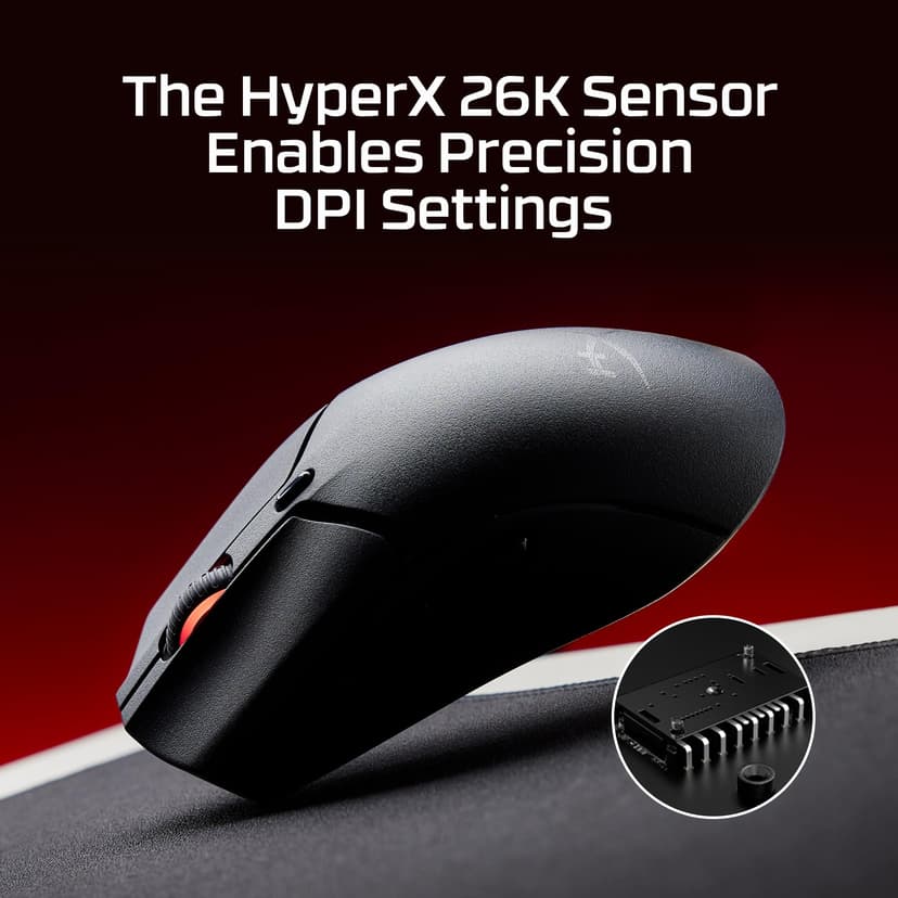 HyperX Pulsefire Haste 2 Mini Wireless Gaming Mouse for PC | Compact | Lightweight Bluetooth 2.4GHz | Black - 4