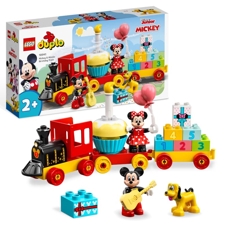 LEGO DUPLO | Disney Mickey & Minnie Birthday Train Toy for 2+ Year Old Girls & Boys - Educational Toys for Toddlers with Number Bricks & 3 Figures - Gift Idea - 10941 - 1