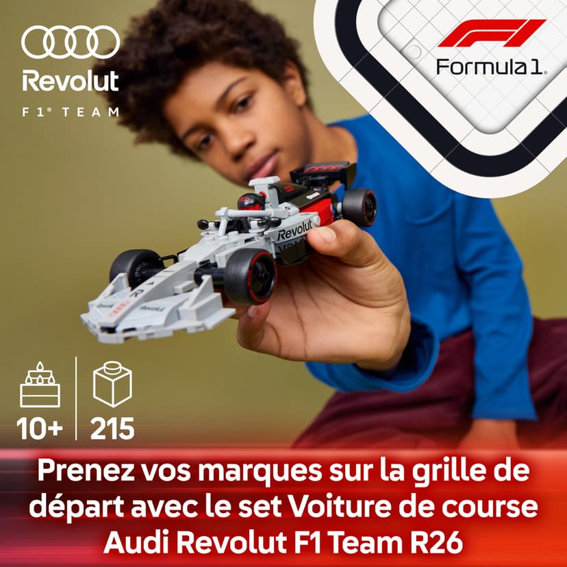 LEGO Speed Champions Voiture de Course Audi Revolut F1 Team R26 - Jouet - Maquette avec Minifigurine Collector de Pilote - Cadeau d'anniversaire pour Garçon 10 Ans & Ado Fan de Sport Automobile 77259 - 3