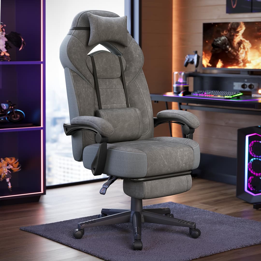 SONGMICS Gaming Chair, Office Computer Chair, Ergonomic D…