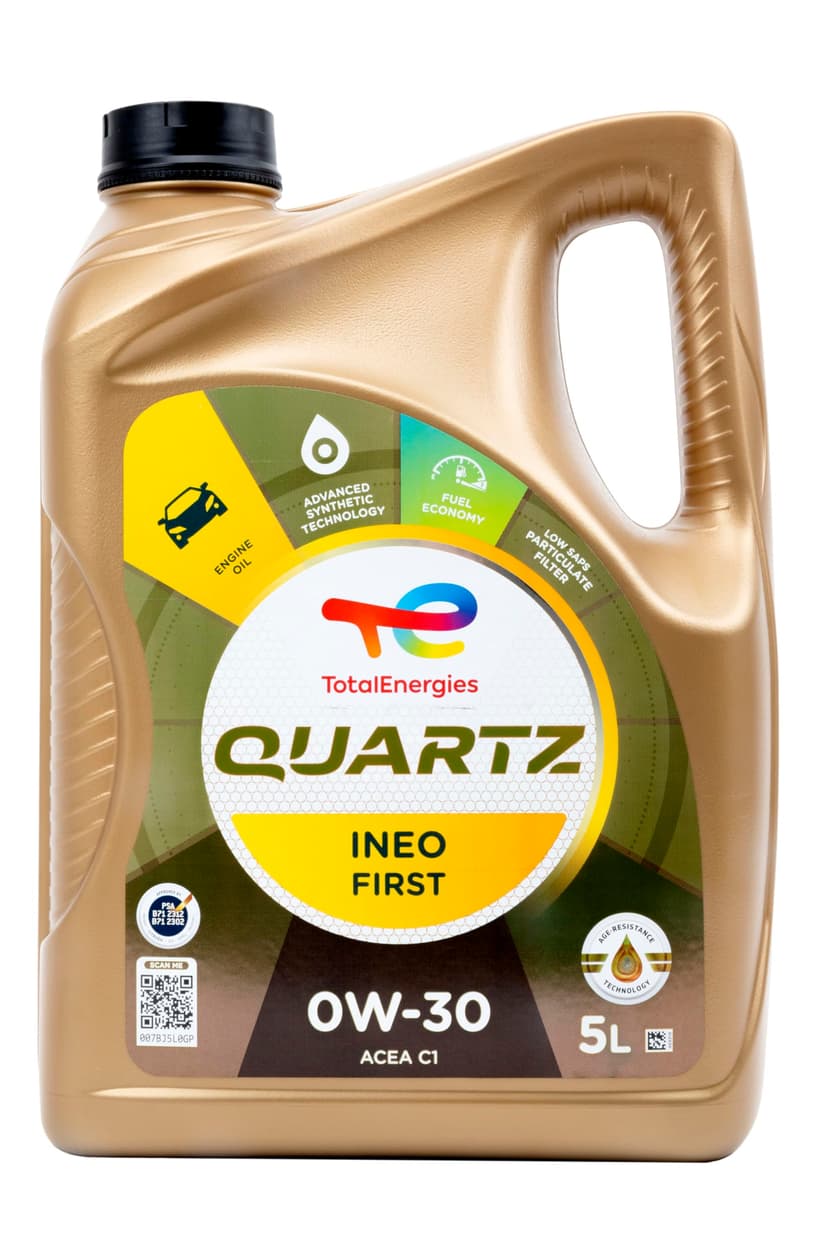 Total Huile de lubrification pour moteur Total Quartz Ineo First 0W-30 5 Litres - 2