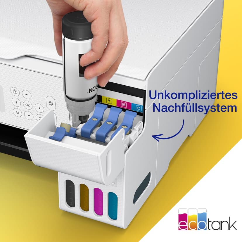 EcoTank ET-2876 Imprimante Multifonction A4 à réservoir d'encre Wi-FI avec Un Stock d'encre jusqu'à 3 Ans - 8