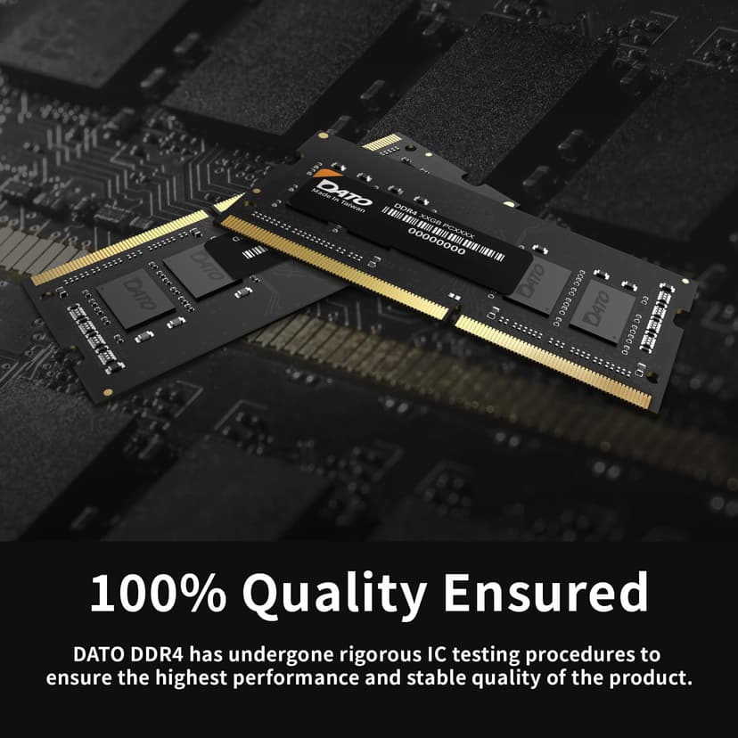 DATO 32GB RAM DDR4 3200MHz PC4-25600 CL22 SODIMM 1.2V 260-Pin Non-ECC SODIMM Laptop Notebook Memory Module - 6